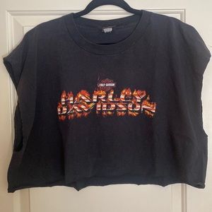 Vintage Harley Davidson Crop
